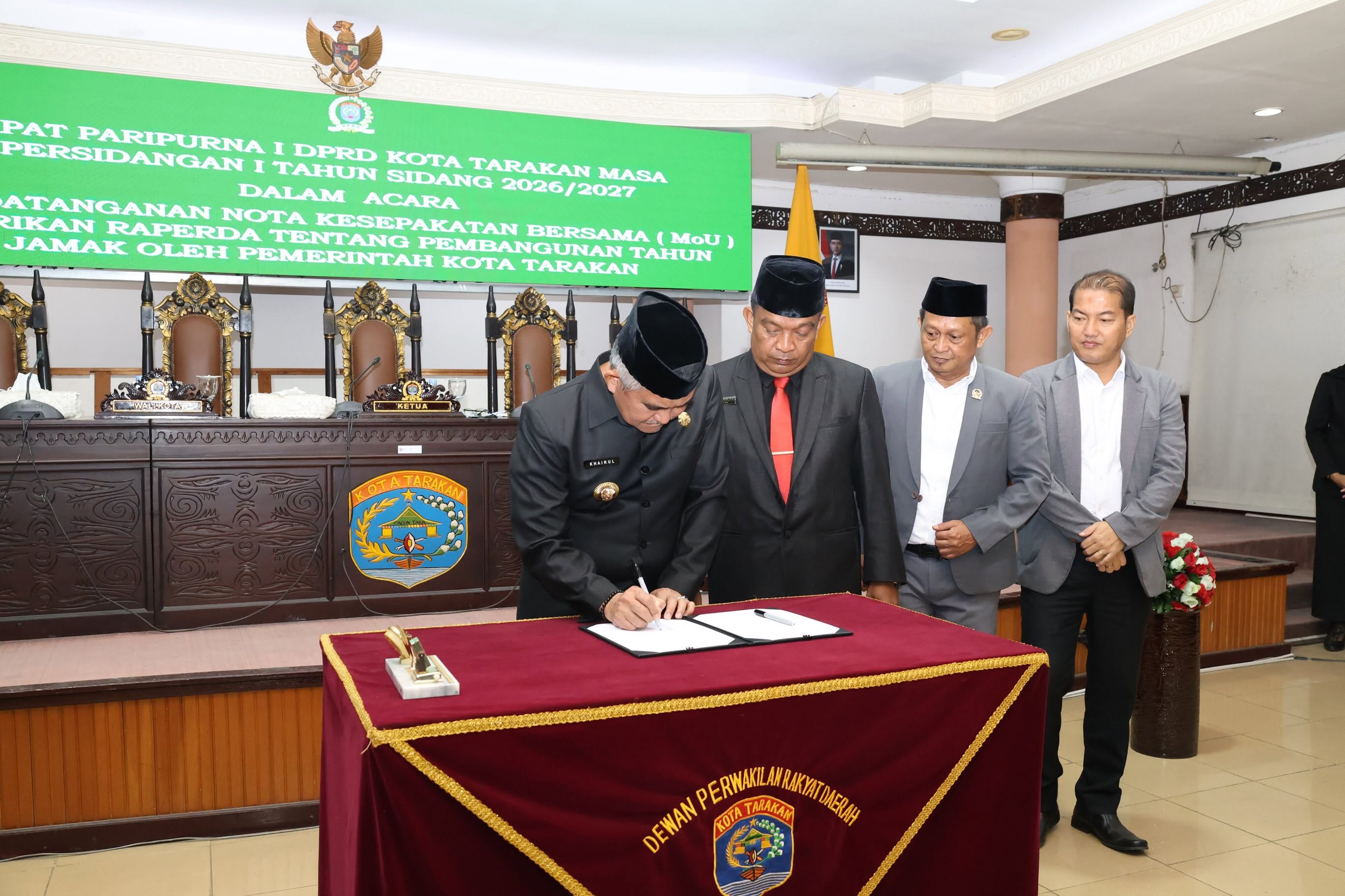Rapat Paripurna I DPRD Kota Tarakan Masa Persidangan I Tahun Sidang 2026/2027